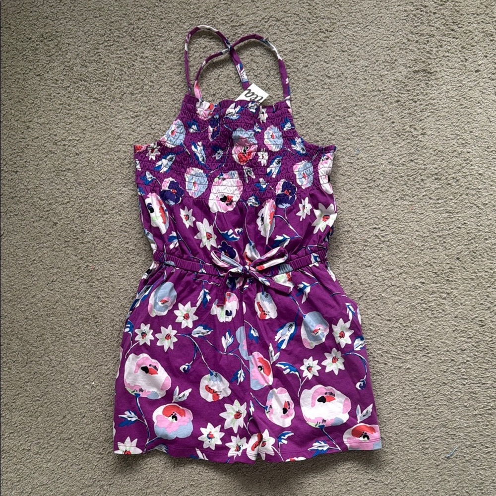 Floral Purple Romper